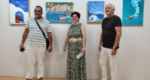 «Αιγαίου Πνοές»: Φόρος τιμής στο γαλάζιο του Αιγαίου με ομαδική έκθεση ζωγραφικής στο Καστελόριζο